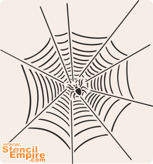 Spinnweb - Schablone für die Dekoration