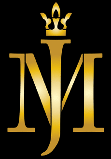 Monogramm MJ - Schablone für die Dekoration