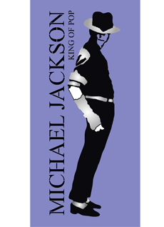 Michael Jackson - Schablone für die Dekoration