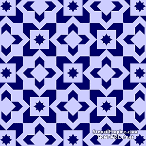 Mosaik im marokkanischen Stil 06 (Schablonen für die Wand)