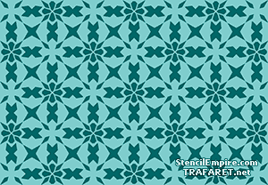 Mosaik im marokkanischen Stil 09 (Schablonen für die Wand)
