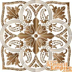 Akanthusblättern und Gurken - Schablone für die Dekoration