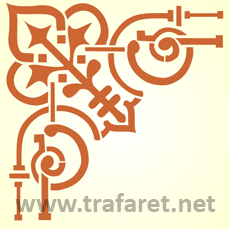 Nepalesisch Muster 1 - Schablone für die Dekoration