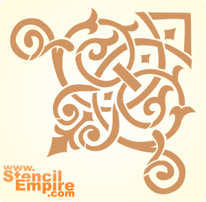 Nepalesisch Muster 3 - Schablone für die Dekoration