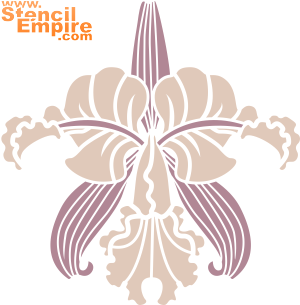 Orchidee des Grasse - Schablone für die Dekoration