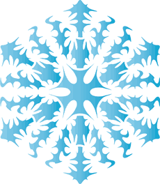 Schneeflocke XVI - Schablone für die Dekoration