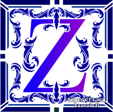 Anfangsbuchstaben Z - Schablone für die Dekoration