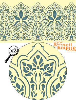 Orientalische Mustern - Schablone für die Dekoration