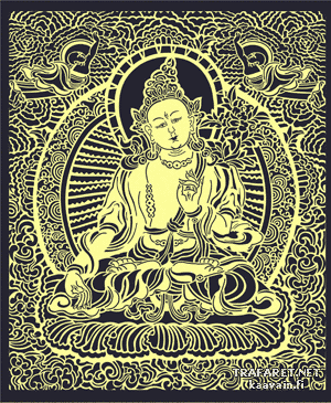 Großer Buddha - Schablone für die Dekoration
