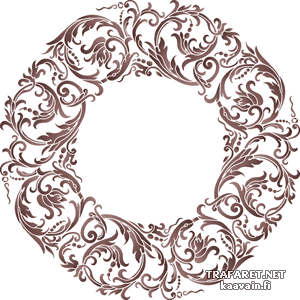 Klassischer Kreis - Schablone für die Dekoration