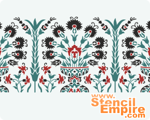 Osmanische Vasen - Schablone für die Dekoration