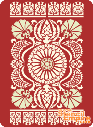 Osmanische Teppich 2 - Schablone für die Dekoration