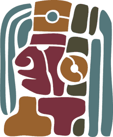 Mayakönig - Schablone für die Dekoration