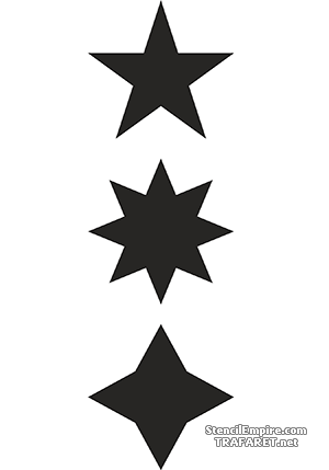 Satz mit geometrischen Formen 02 - Schablone für die Dekoration