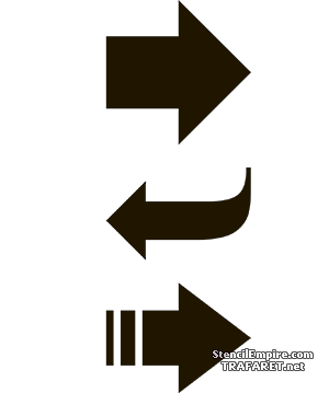 Satz mit geometrischen Formen 05 - Schablone für die Dekoration