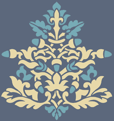 Muster der Renaissancestil 2 - Schablone für die Dekoration