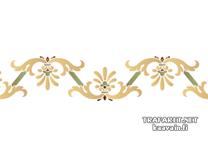 Bordüre der Renaissancestil 44 - Schablone für die Dekoration