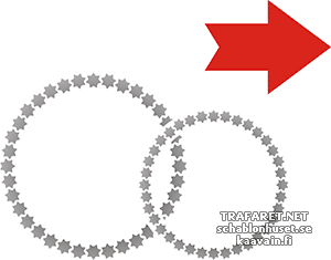 Eheringe 03 - Schablone für die Dekoration