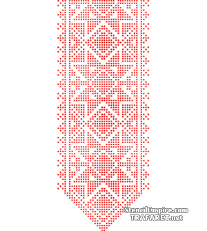 Russische Muster 011 - Schablone für die Dekoration