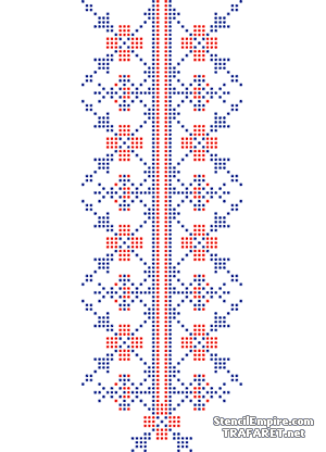 Russische Muster 012 - Schablone für die Dekoration