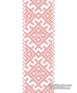 Russische Muster 015 - Schablone für die Dekoration