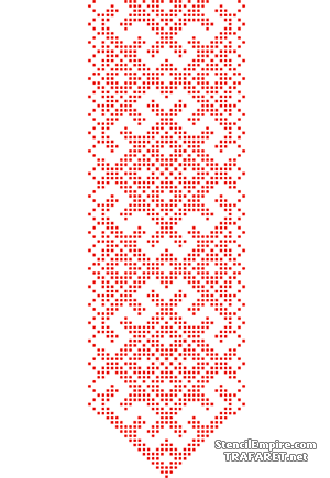 Russische Muster 016 - Schablone für die Dekoration