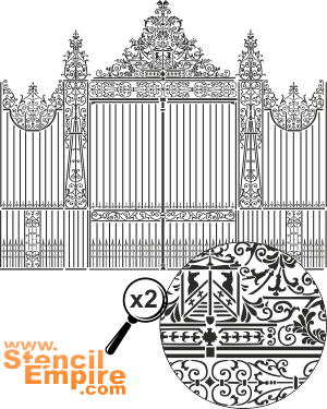 Tore im englischen Stil (Schablonen von Gebäuden und Architektur)