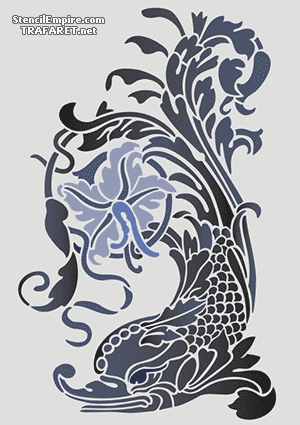 Spitzen-Delphin (Maritime Schablonen)