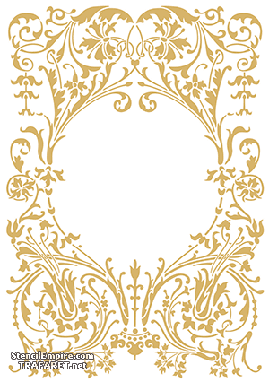 Dekorativer Rahmen Renaissance - Schablone für die Dekoration