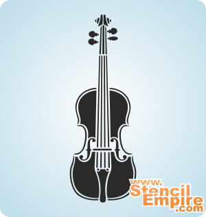 Geige - Schablone für die Dekoration