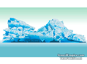 Eisberg - Schablone für die Dekoration