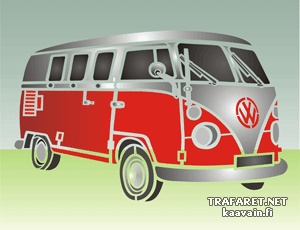 Volkswagen T1 - Schablone für die Dekoration