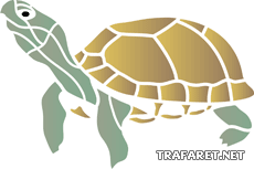 Schildkröte 02 - Schablone für die Dekoration