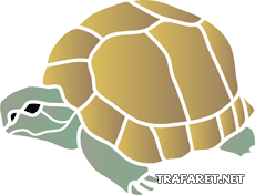 Schildkröte 03 - Schablone für die Dekoration