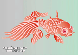 Orientalisches Fisch - Schablone für die Dekoration