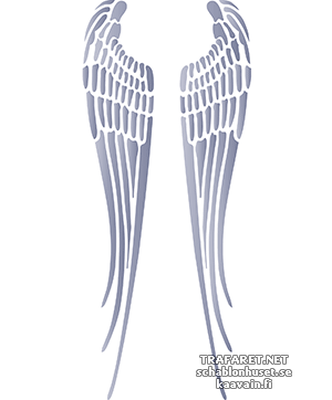 Engelsflügel 01a - Schablone für die Dekoration
