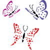 Schablonen für Schmetterlinge zeichnen