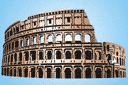 Kolosseum - schablonen von gebäuden und architektur