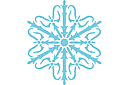 Schneeflocke IIX - schablonen auf das thema der winter