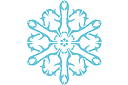 Schneeflocke IX - schablonen auf das thema der winter