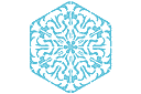 Schneeflocke XII - schablonen auf das thema der winter