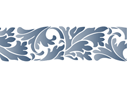 Bordürenmotiv - Akanthus 3 - schablonen für bordüre im klassischen stil