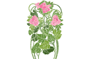 Rosenstrauch - schablonen für rosen zeichnen