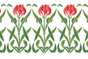 Tulpen der Jugendstil - schablonen für blumen zeichnen Tulpen der Jugendstil - schablonen für blumen zeichnen
