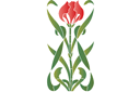 Tulpe der Jugendstil - schablonen für blumen zeichnen Tulpe der Jugendstil - schablonen für blumen zeichnen
