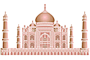 Tadsch Mahal - schablonen von gebäuden und architektur Tadsch Mahal - schablonen von gebäuden und architektur