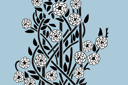 Heckenrose im Jugendstil - schablonen im jugendstil Heckenrose im Jugendstil - schablonen im jugendstil