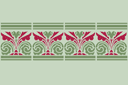 Bordürenmuster 12 - schablonen für bordüre im klassischen stil