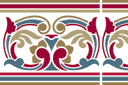 Mittelalterliche Bordüre 13 - schablonen für bordüre im klassischen stil