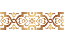 Zarten Bordürenmuster 83 - schablonen für bordüre im klassischen stil